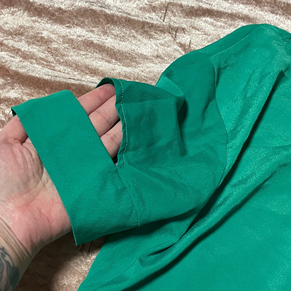 Ro & De Vibrant Green Blouse - Picture 5 of 5